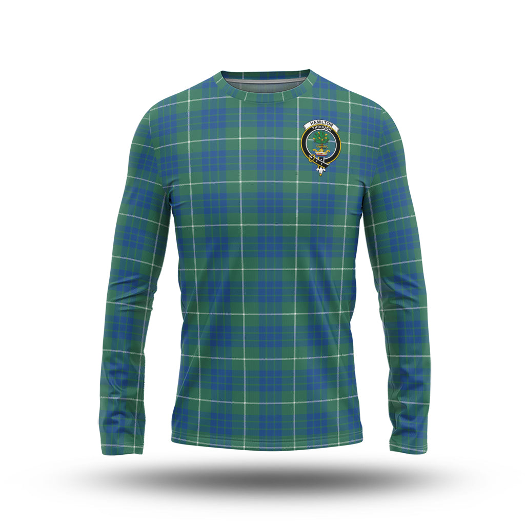 hamilton-hunting-ancient-tartan-long-sleeve-t-shirt-with-family-crest