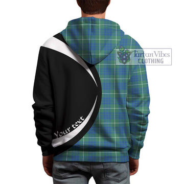 Hamilton Hunting Ancient Tartan Hoodie with Family Crest Circle Style