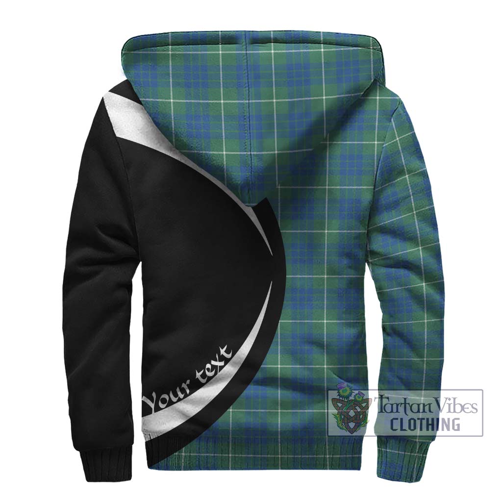 Hamilton Hunting Ancient Tartan Sherpa Hoodie with Family Crest Circle Style - Tartan Vibes Clothing