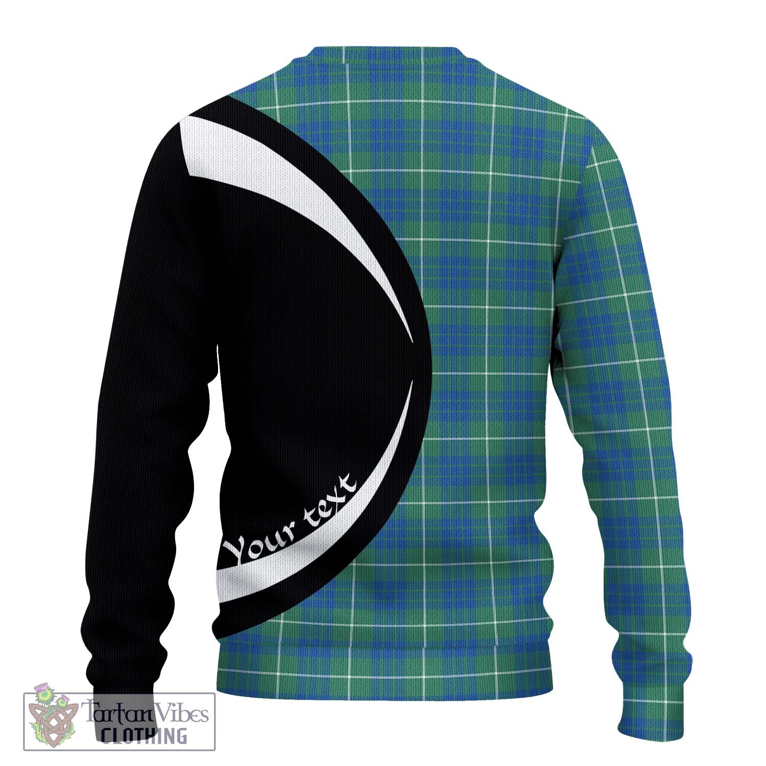 Hamilton Hunting Ancient Tartan Ugly Sweater with Family Crest Circle Style - Tartan Vibes Clothing