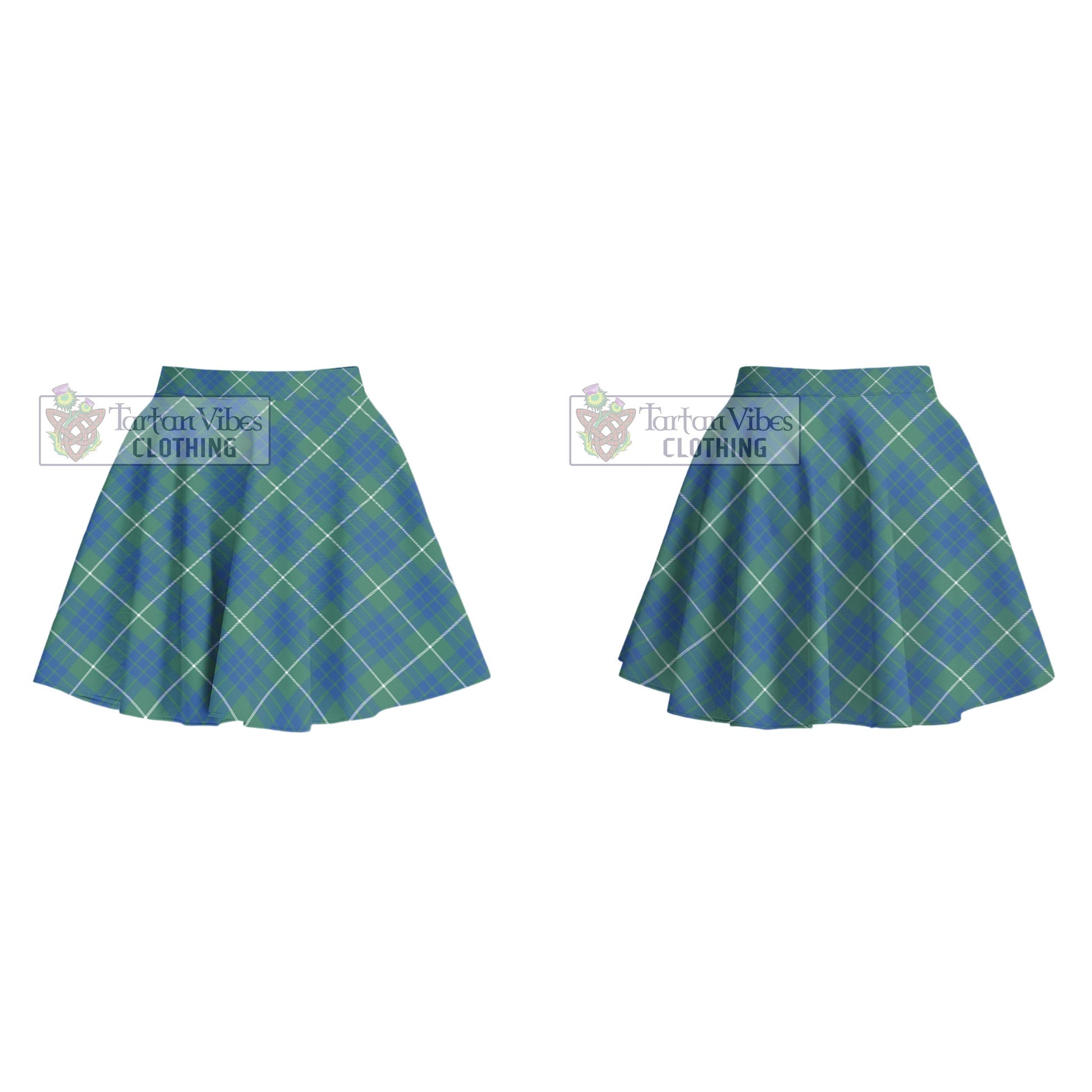 Tartan Vibes Clothing Hamilton Hunting Ancient Tartan Women's Plated Mini Skirt