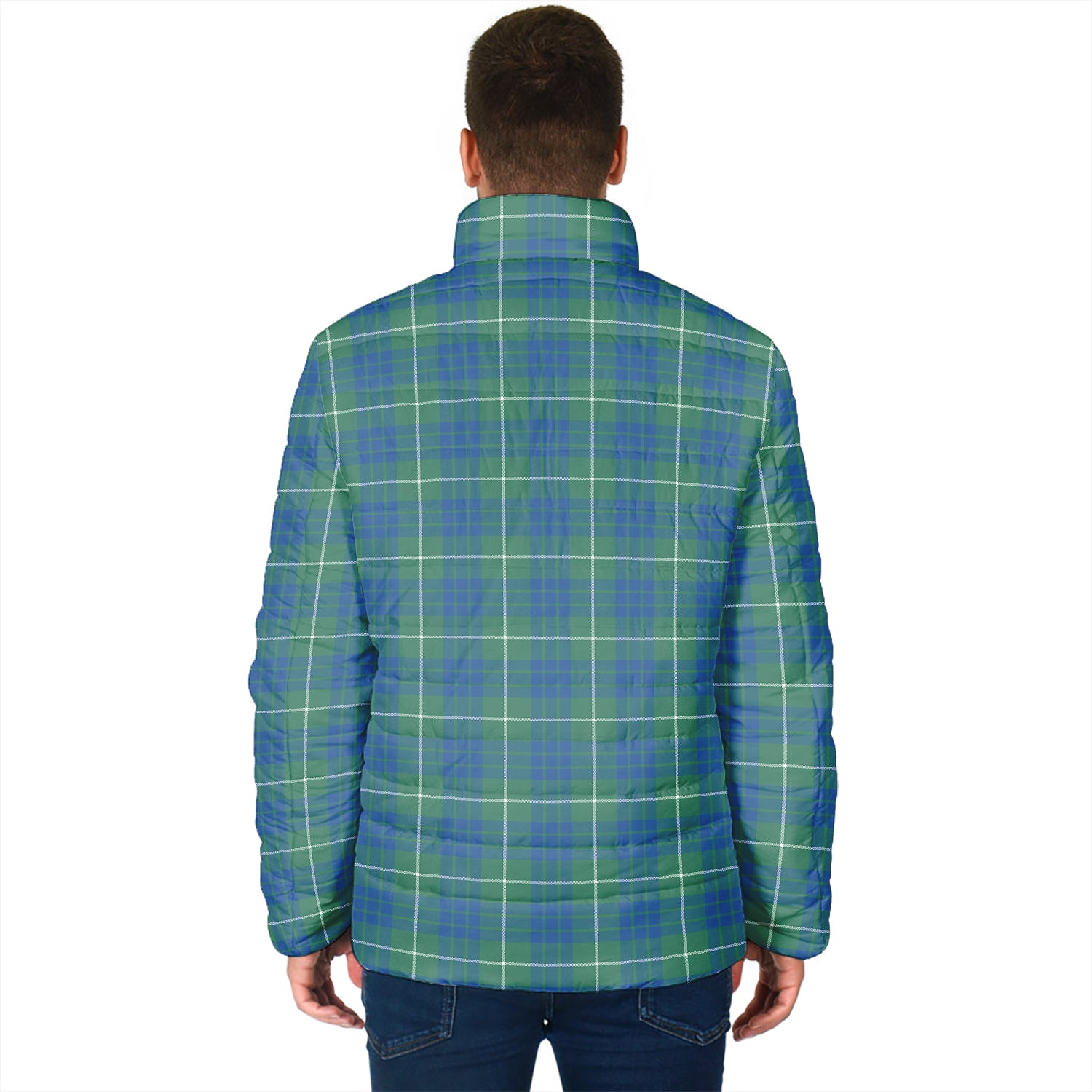 Hamilton Hunting Ancient Tartan Padded Jacket with Family Crest - Tartan Vibes Clothing