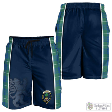 Hamilton Hunting Ancient Tartan Men's Shorts with Family Crest and Lion Rampant Vibes Sport Style