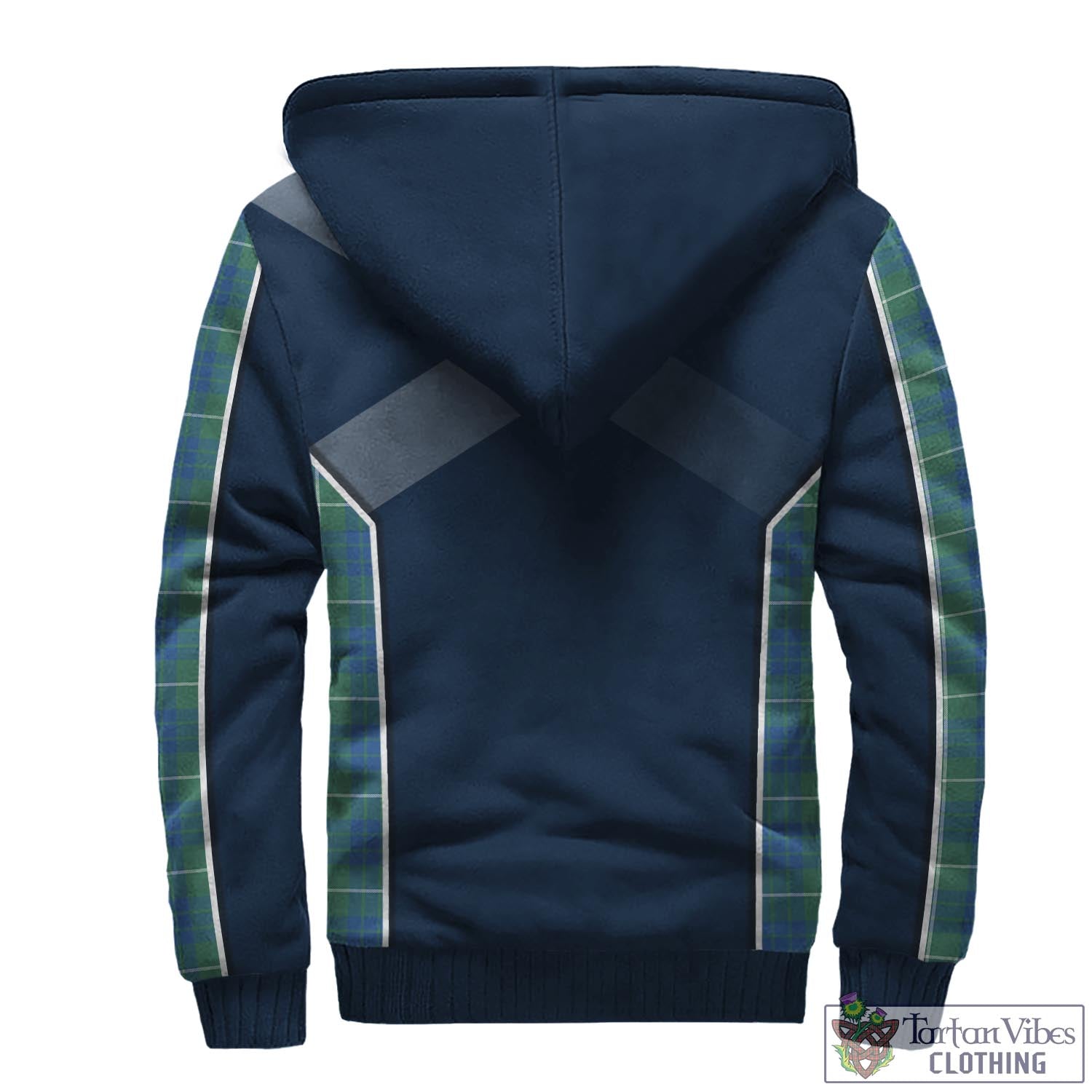 Tartan Vibes Clothing Hamilton Hunting Ancient Tartan Sherpa Hoodie with Family Crest and Scottish Thistle Vibes Sport Style