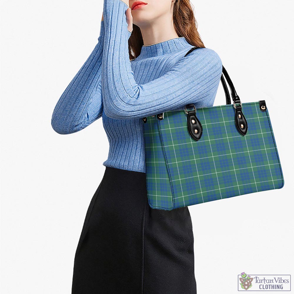 Tartan Vibes Clothing Hamilton Hunting Ancient Tartan Luxury Leather Handbags