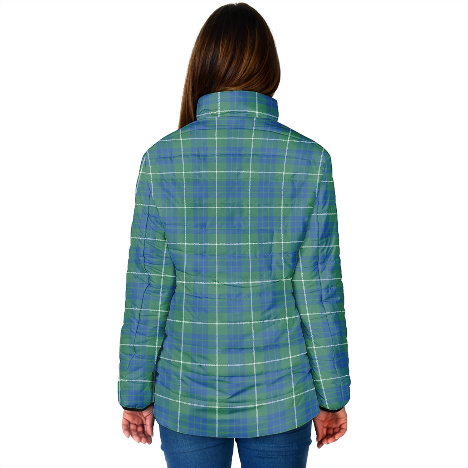 Hamilton Hunting Ancient Tartan Padded Jacket with Family Crest - Tartan Vibes Clothing