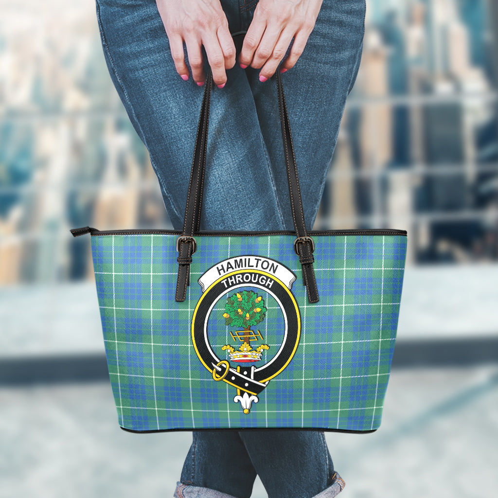 hamilton-hunting-ancient-tartan-leather-tote-bag-with-family-crest