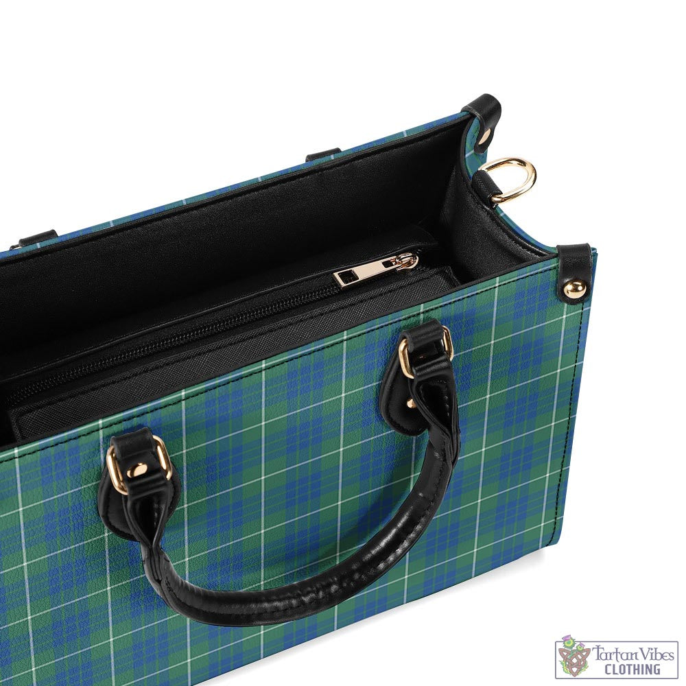 Tartan Vibes Clothing Hamilton Hunting Ancient Tartan Luxury Leather Handbags