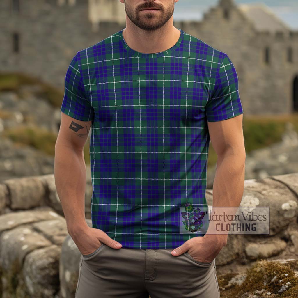 Hamilton Hunting Modern Tartan Cotton T-Shirt Men's Shirt - Tartanvibesclothing Shop