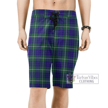 Hamilton Hunting Modern Tartan Men's Board Shorts