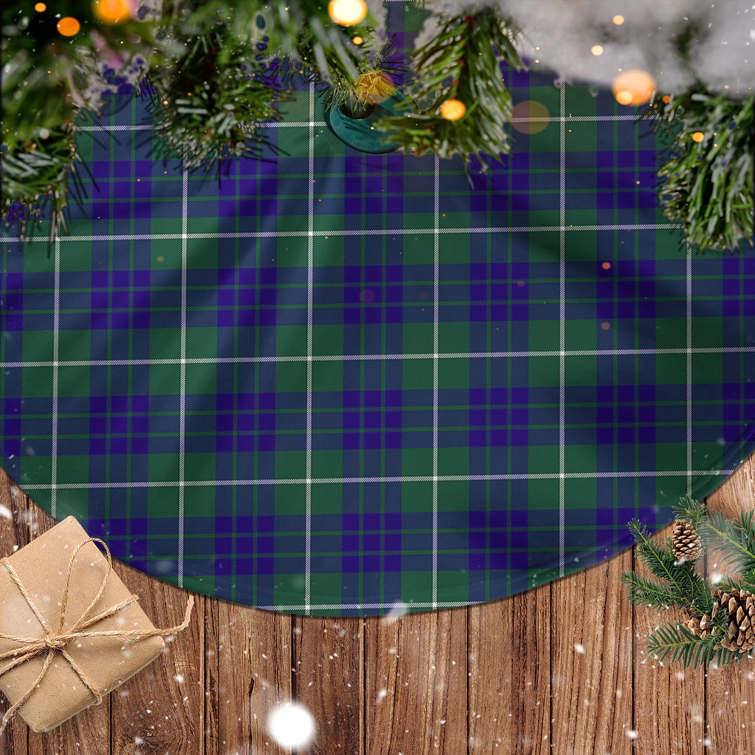 Hamilton Hunting Modern Tartan Christmas Tree Skirt - Tartanvibesclothing