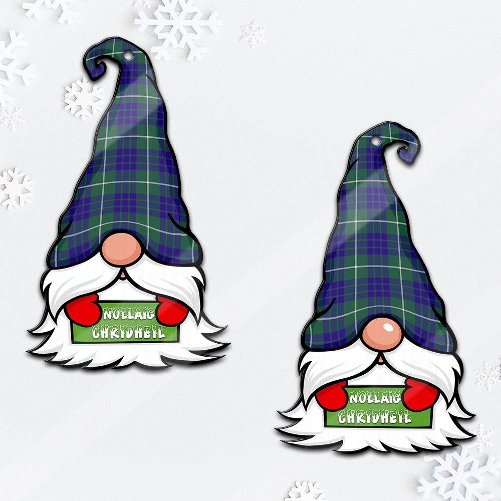 Hamilton Hunting Modern Gnome Christmas Ornament with His Tartan Christmas Hat - Tartan Vibes Clothing