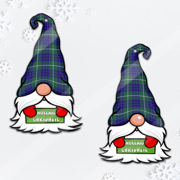 Hamilton Hunting Modern Gnome Christmas Ornament with His Tartan Christmas Hat