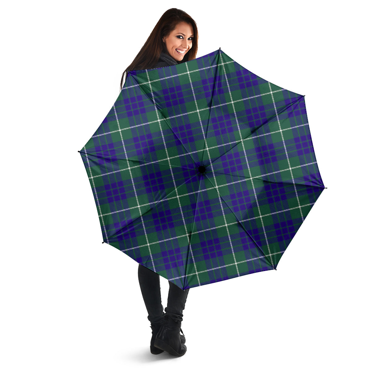 Hamilton Hunting Modern Tartan Umbrella - Tartanvibesclothing