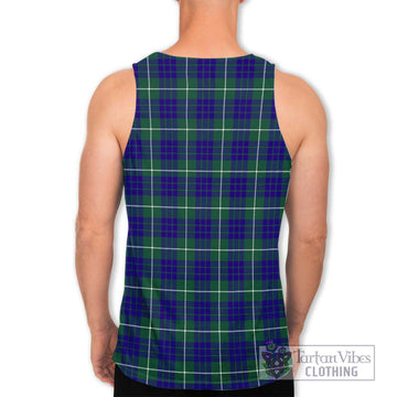 Hamilton Hunting Modern Tartan Men's Tank Top with Family Crest DNA In Me Style