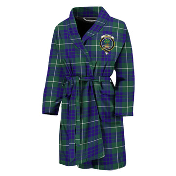 Hamilton Hunting Modern Tartan Bathrobe with Family Crest