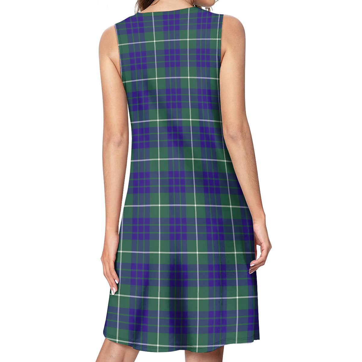 Hamilton Hunting Modern Tartan Womens Casual Dresses - Tartanvibesclothing