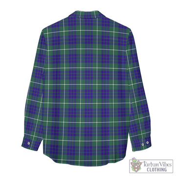 Hamilton Hunting Modern Tartan Women's Casual Shirt with Family Crest