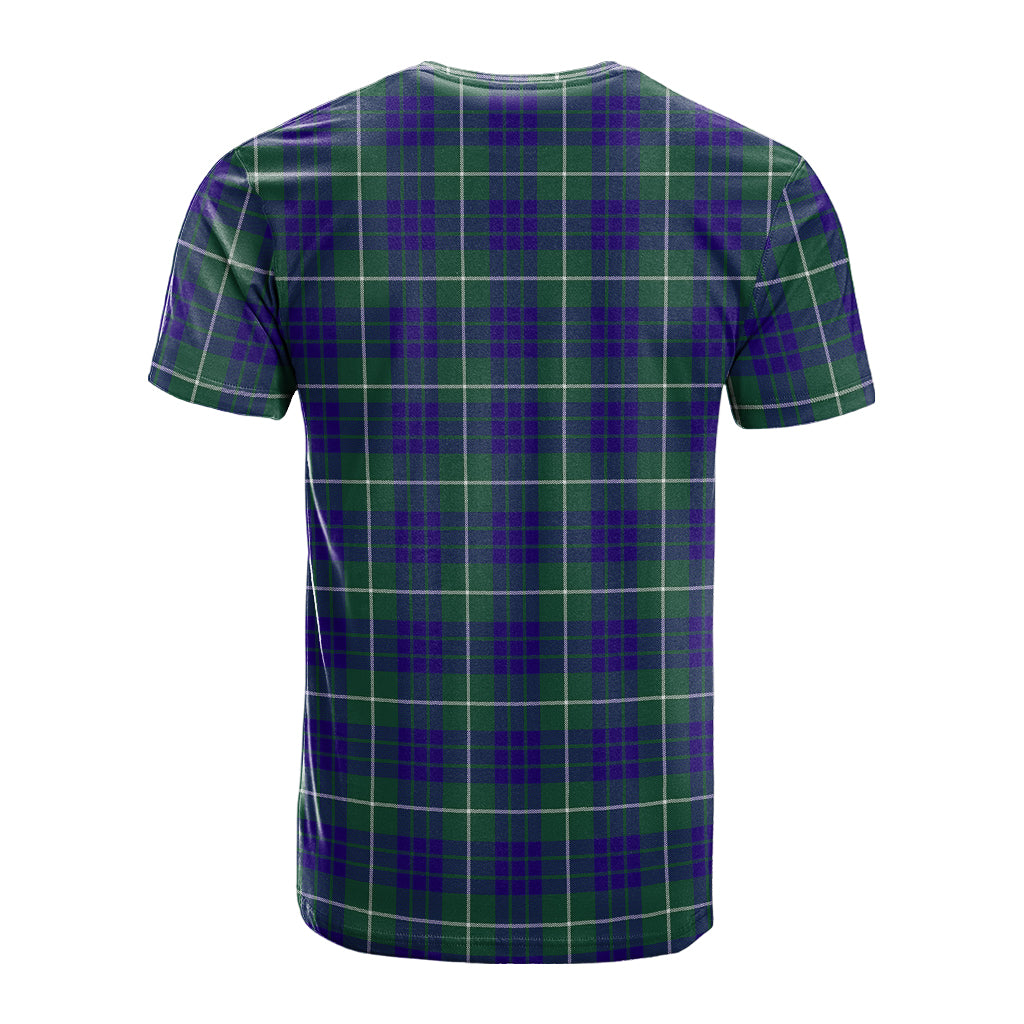 Hamilton Hunting Modern Tartan T-Shirt with Family Crest - Tartan Vibes Clothing