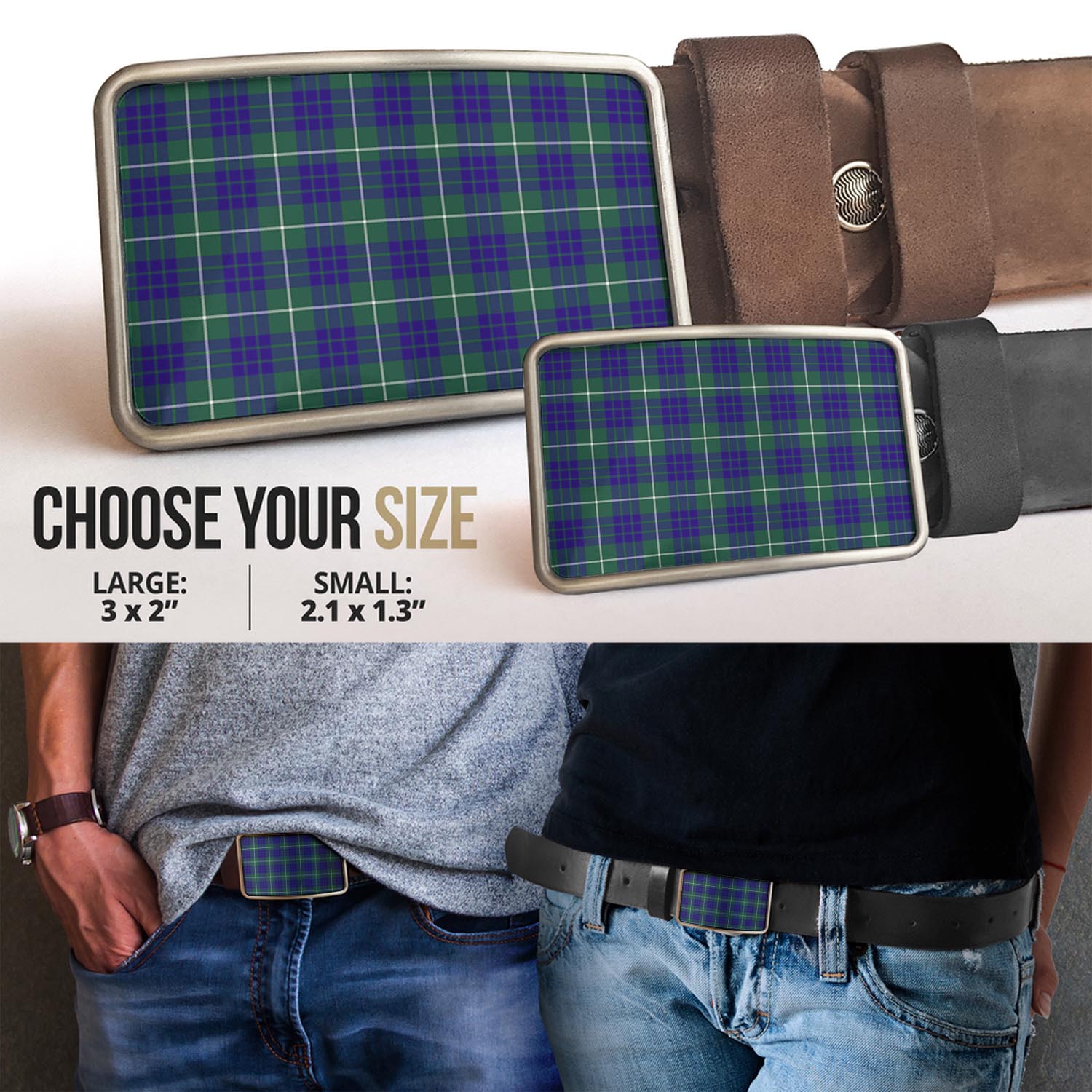 Hamilton Hunting Modern Tartan Belt Buckles - Tartanvibesclothing