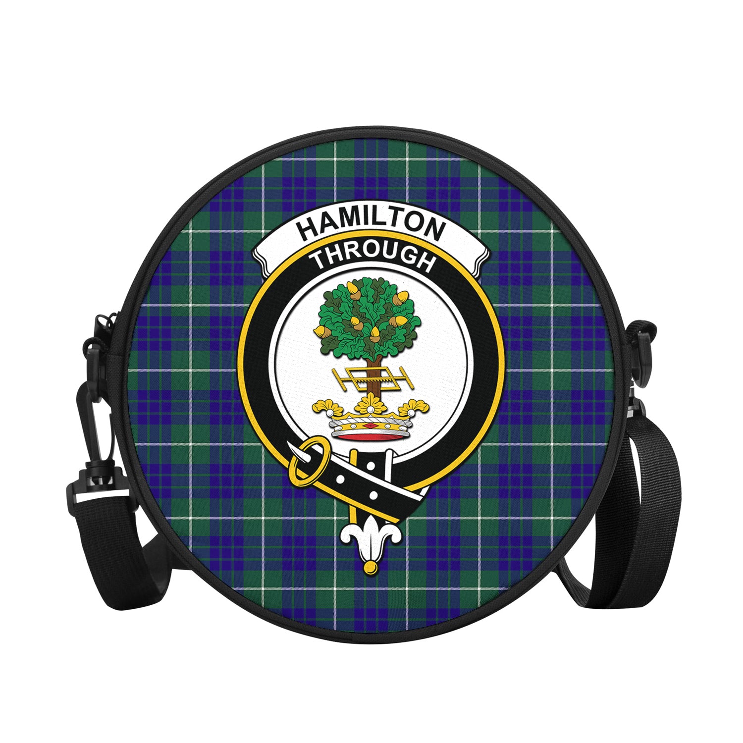 hamilton-hunting-modern-tartan-round-satchel-bags-with-family-crest