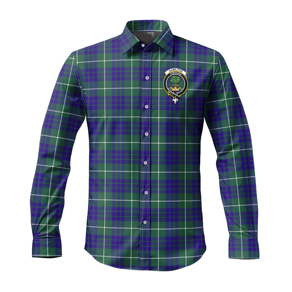 hamilton-hunting-modern-tartan-long-sleeve-button-up-shirt-with-family-crest