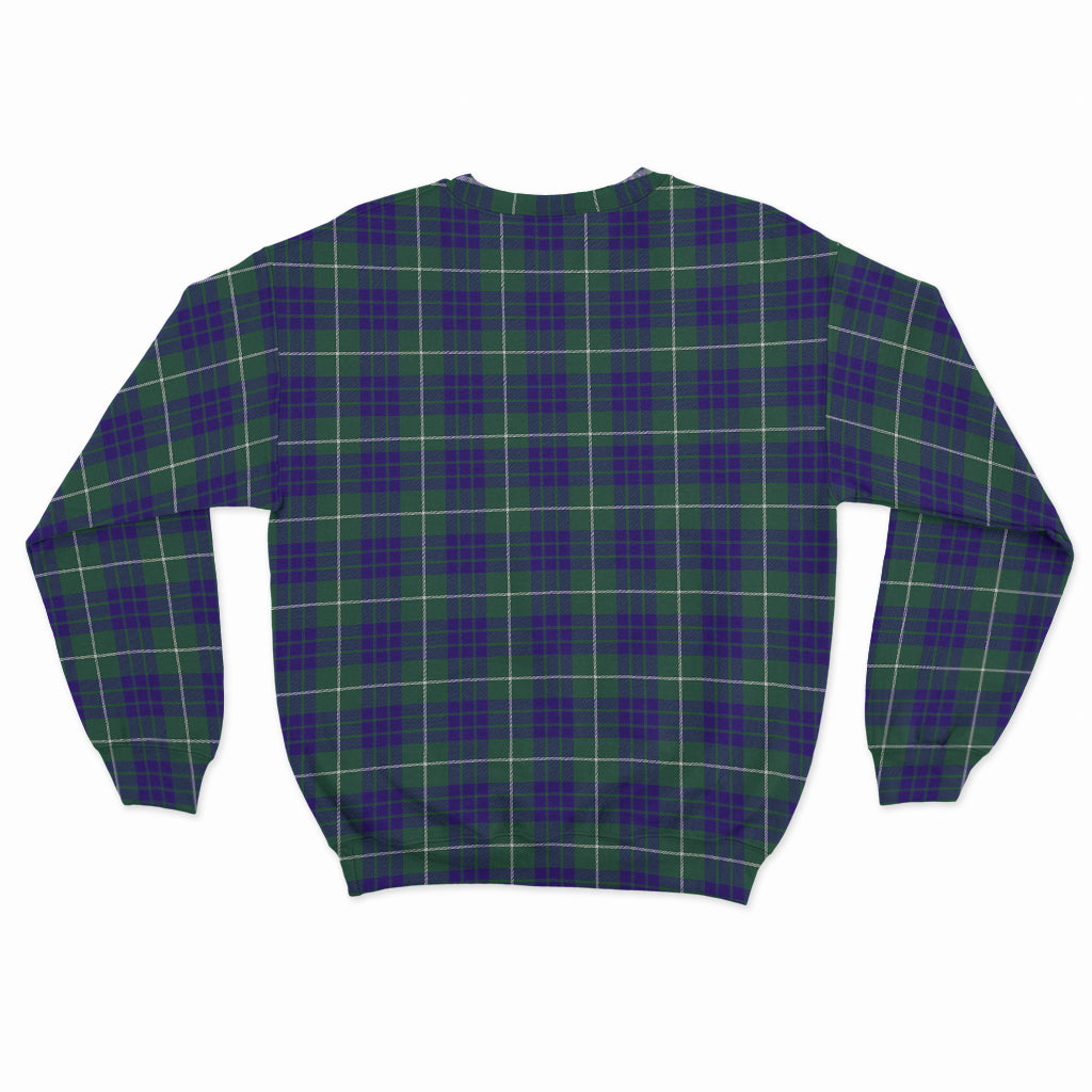 Hamilton Hunting Modern Tartan Sweatshirt with Family Crest - Tartan Vibes Clothing