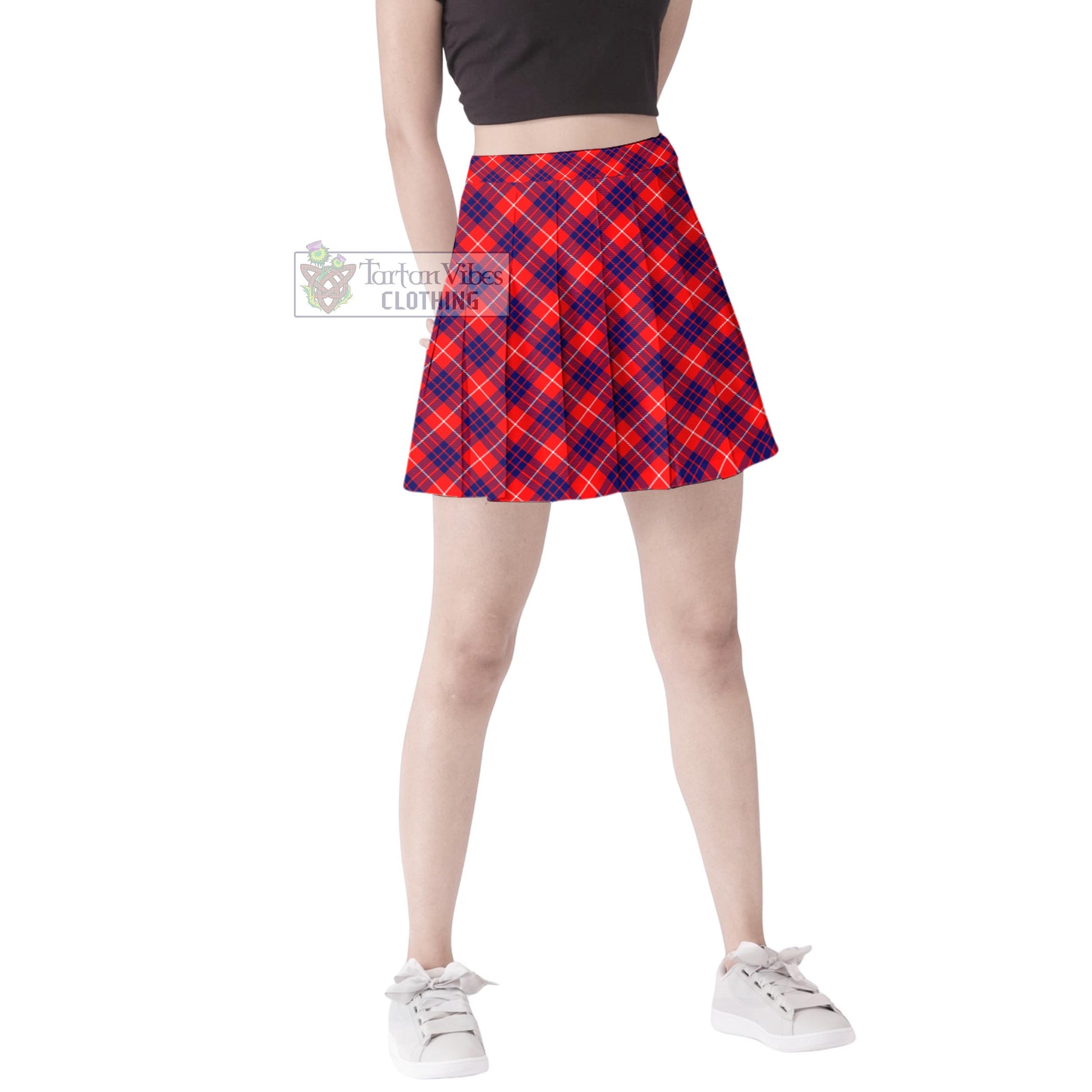 Tartan Vibes Clothing Hamilton Modern Tartan Women's Plated Mini Skirt