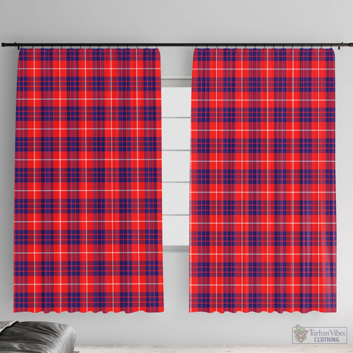 Hamilton Modern Tartan Window Curtain