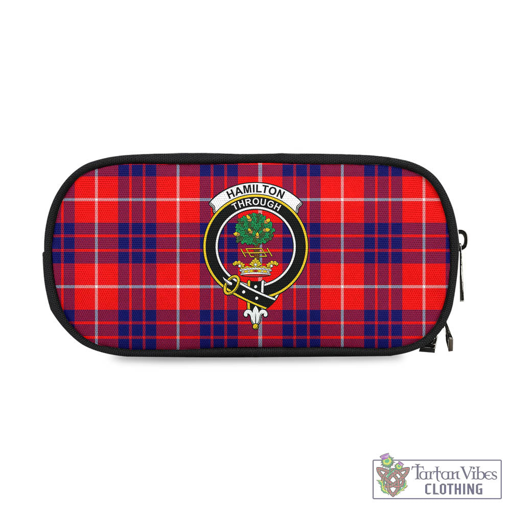 Tartan Vibes Clothing Hamilton Modern Tartan Pen and Pencil Case with Family Crest