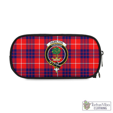 Hamilton Modern Tartan Pen and Pencil Case with Family Crest