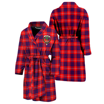 Hamilton Modern Tartan Bathrobe with Family Crest