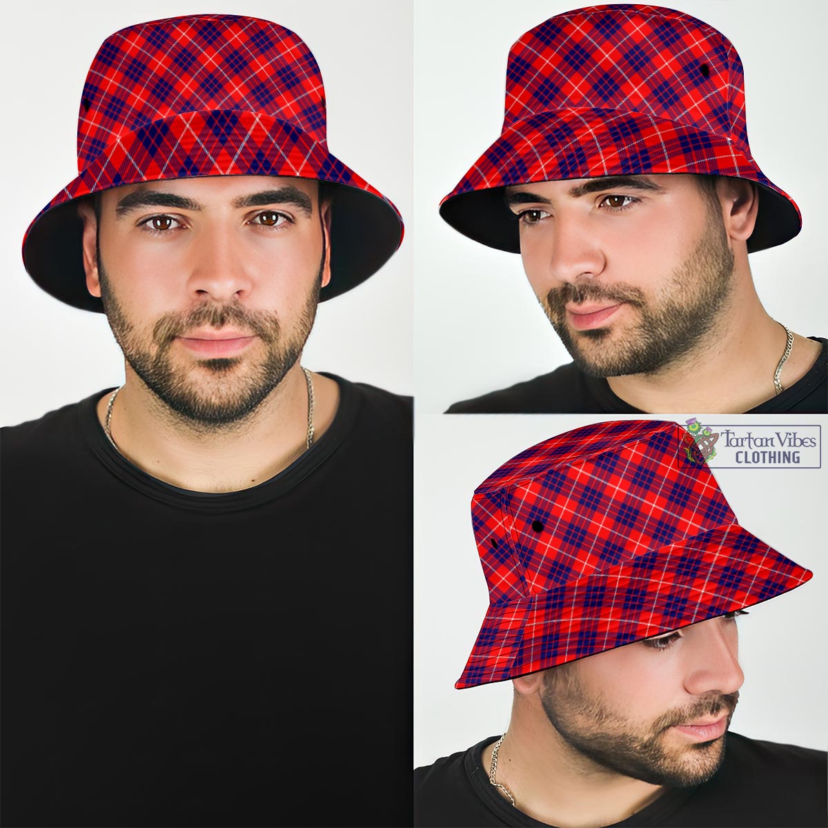 Tartan Vibes Clothing Hamilton Modern Tartan Bucket Hat