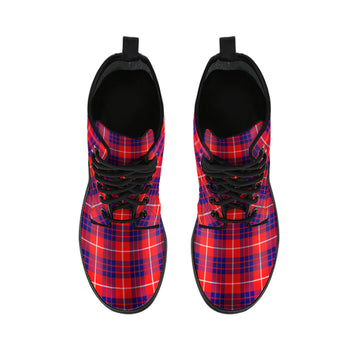 Hamilton Modern Tartan Leather Boots