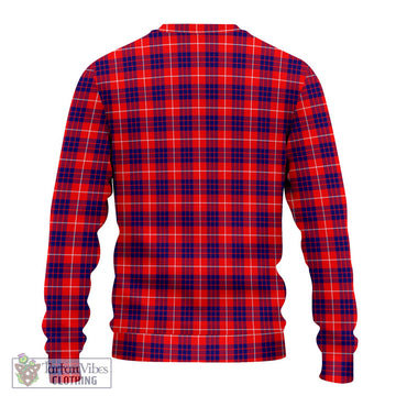 Hamilton Modern Tartan Ugly Sweater with Family Crest DNA In Me Style