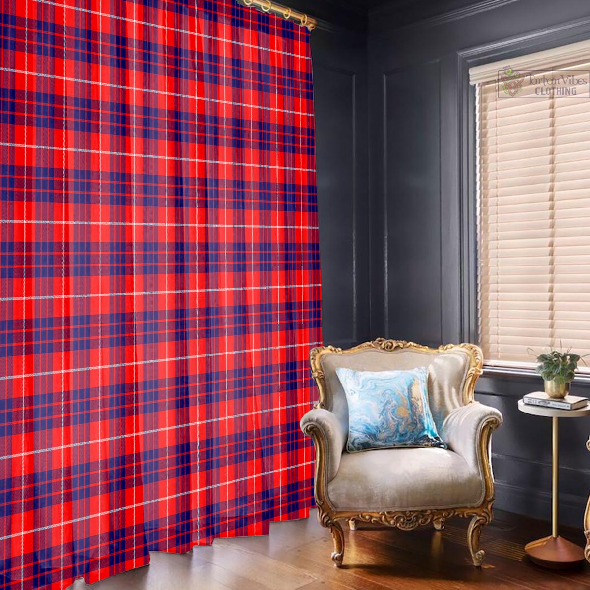 Hamilton Modern Tartan Window Curtain