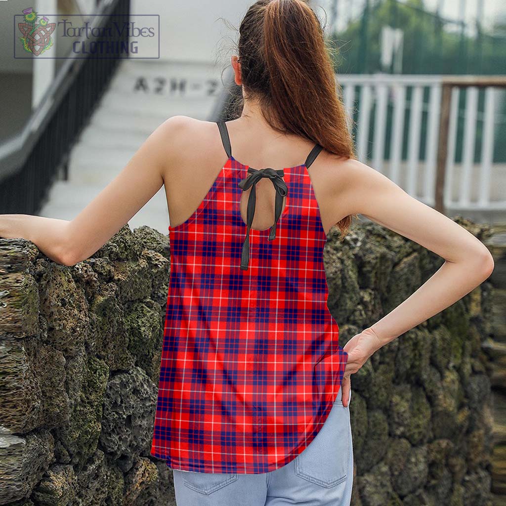 Tartan Vibes Clothing Hamilton Modern Tartan Loose Halter Neck Camisole