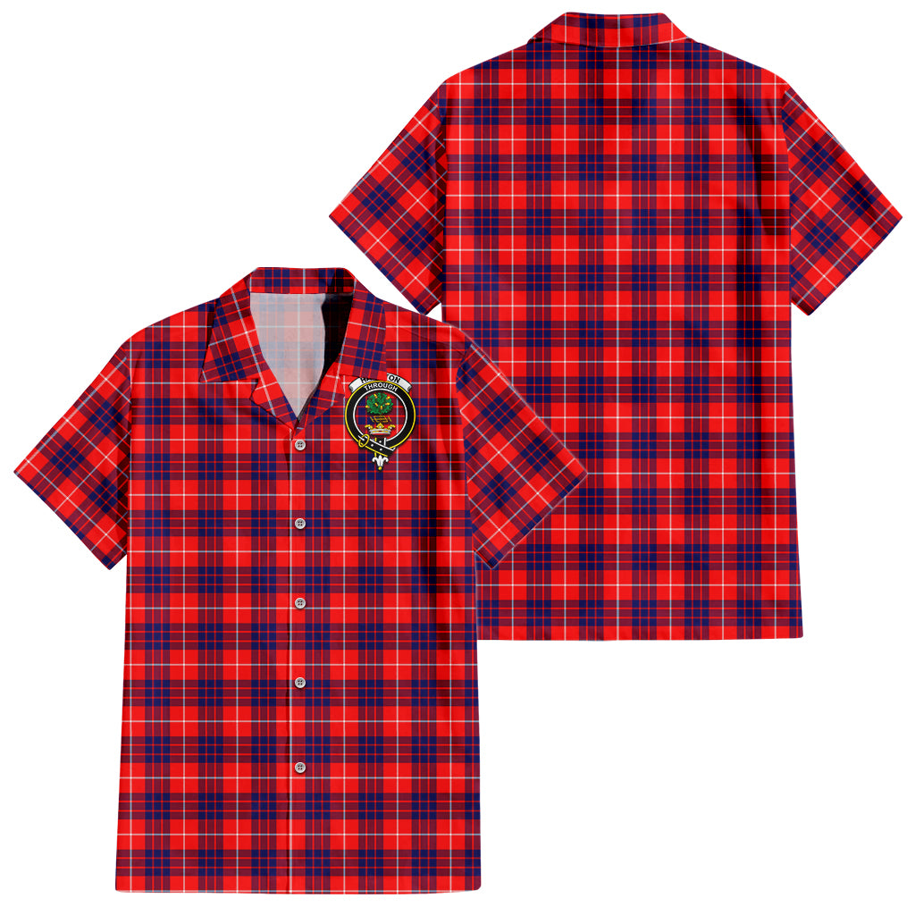 hamilton-modern-tartan-short-sleeve-button-down-shirt-with-family-crest