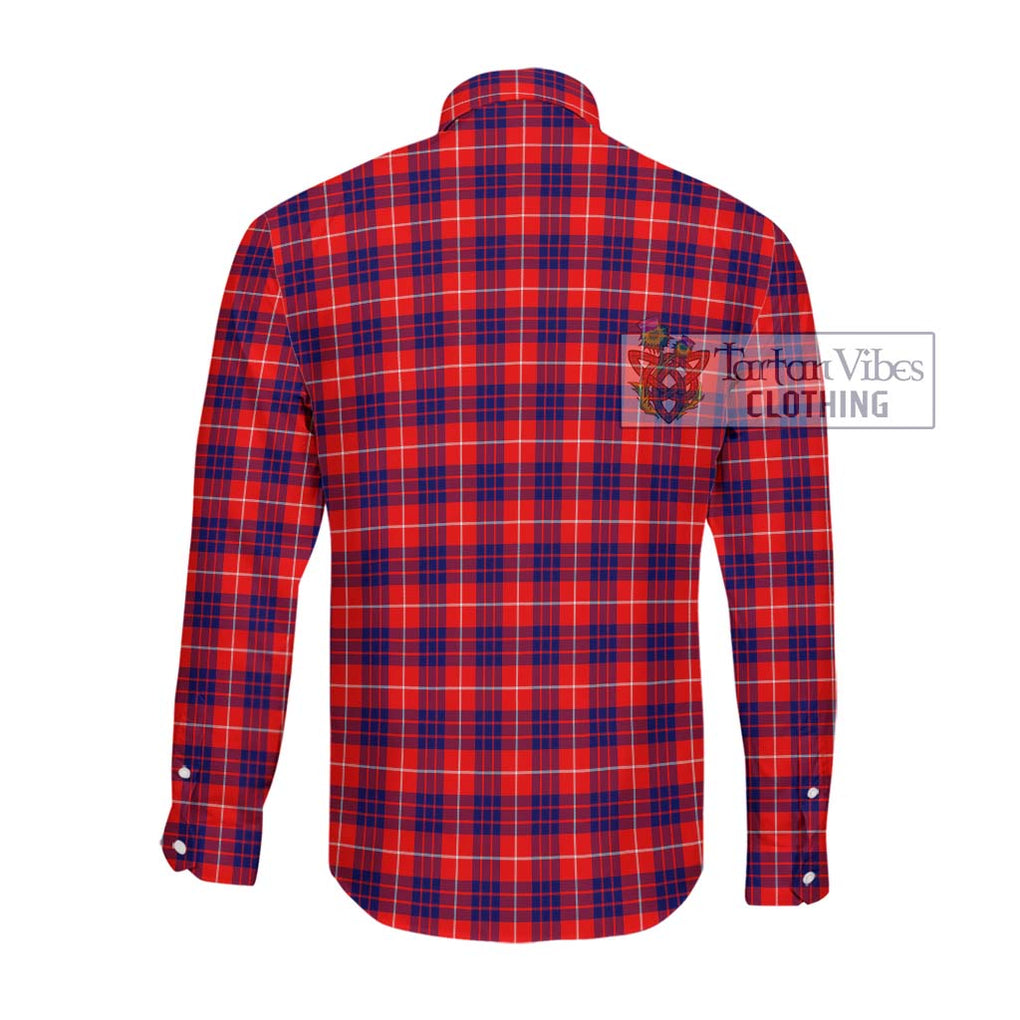 Hamilton Modern Tartan Long Sleeve Button Shirt with Family Crest DNA In Me Style - Tartanvibesclothing Shop