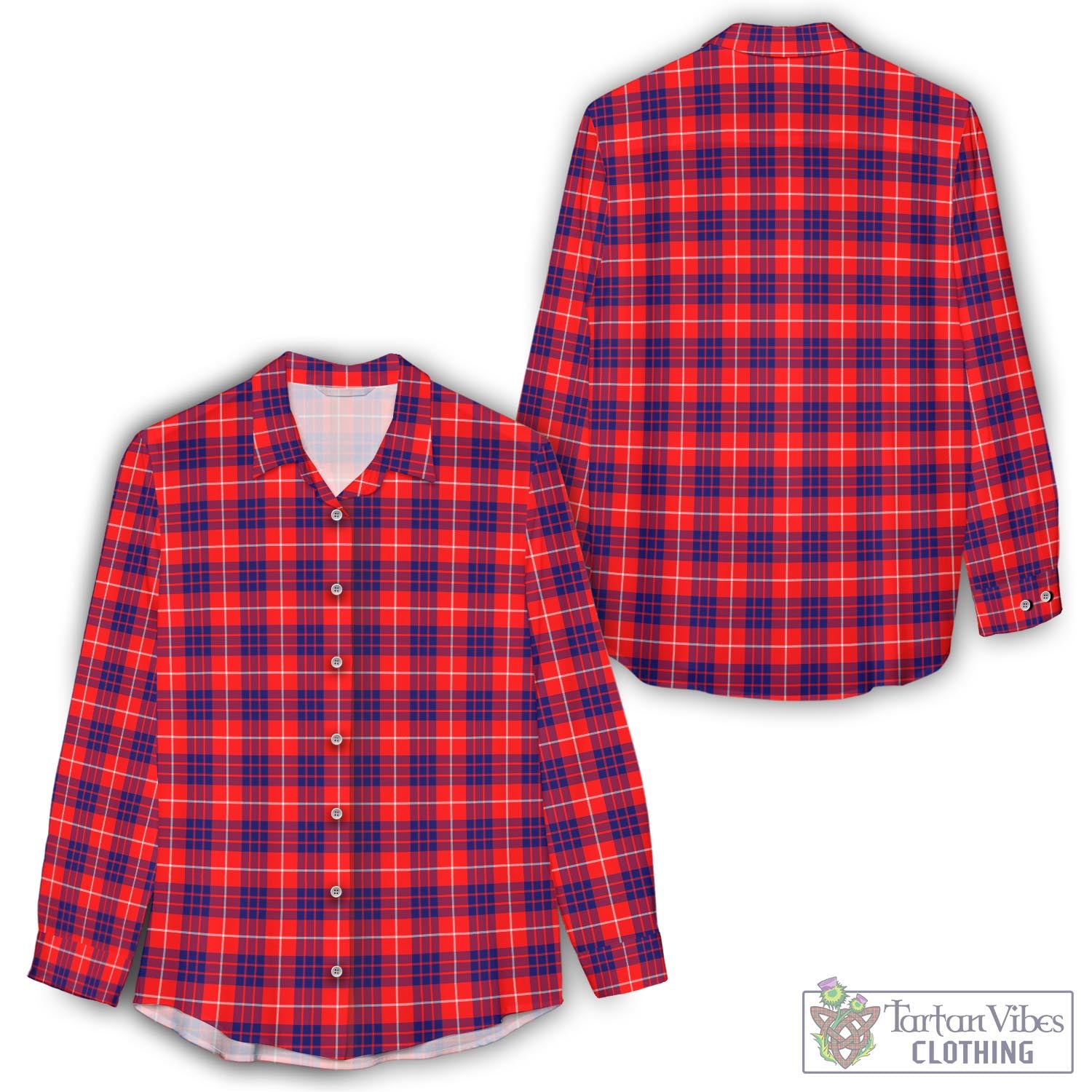 Hamilton Modern Tartan Womens Casual Shirt