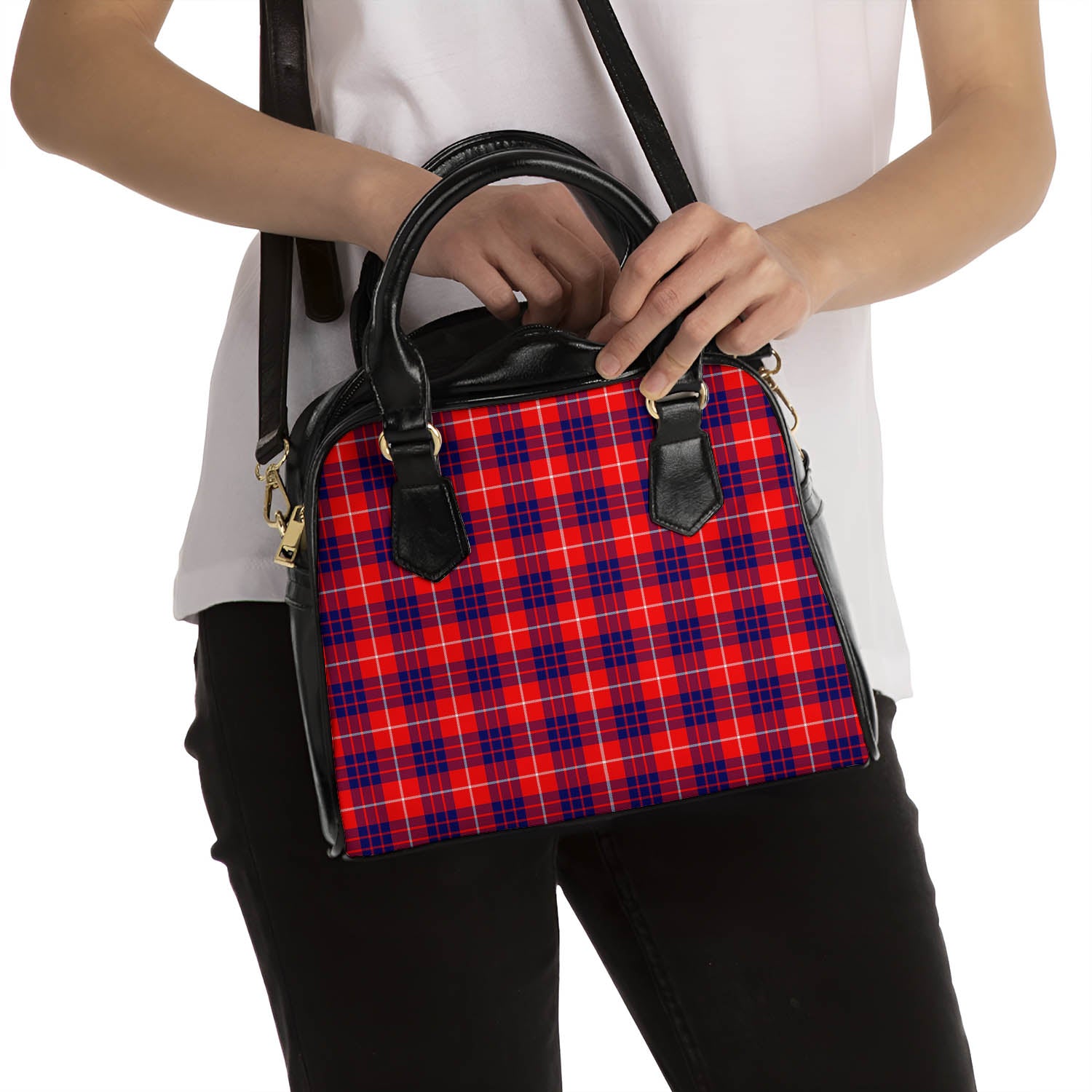 Hamilton Modern Tartan Shoulder Handbags - Tartanvibesclothing