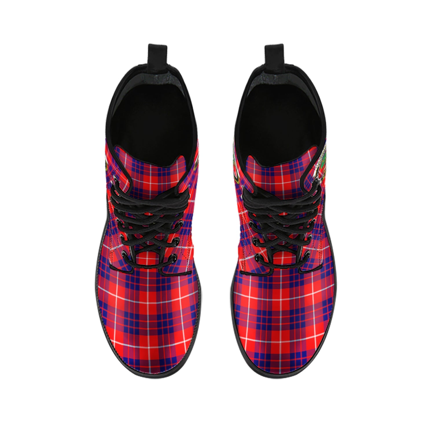 hamilton-modern-tartan-leather-boots-with-family-crest