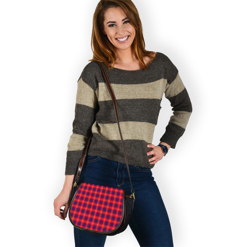 Hamilton Modern Tartan Saddle Bag - Tartan Vibes Clothing