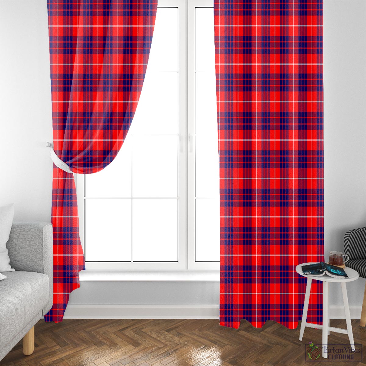 Hamilton Modern Tartan Window Curtain