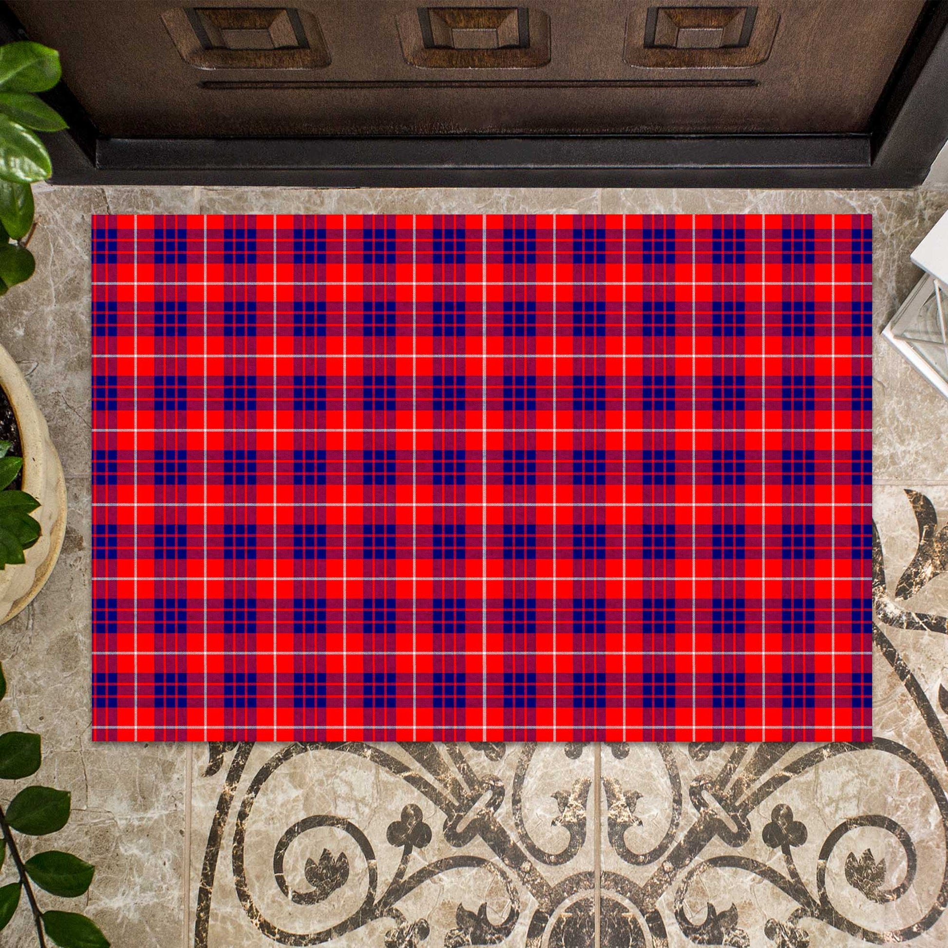 Hamilton Modern Tartan Door Mat - Tartanvibesclothing