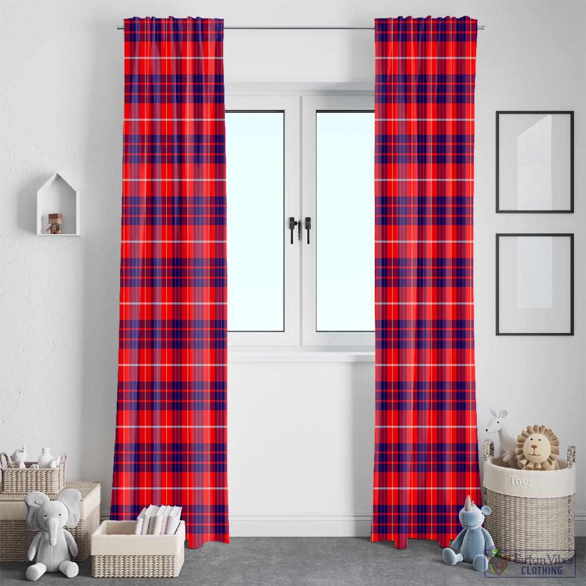 Hamilton Modern Tartan Window Curtain