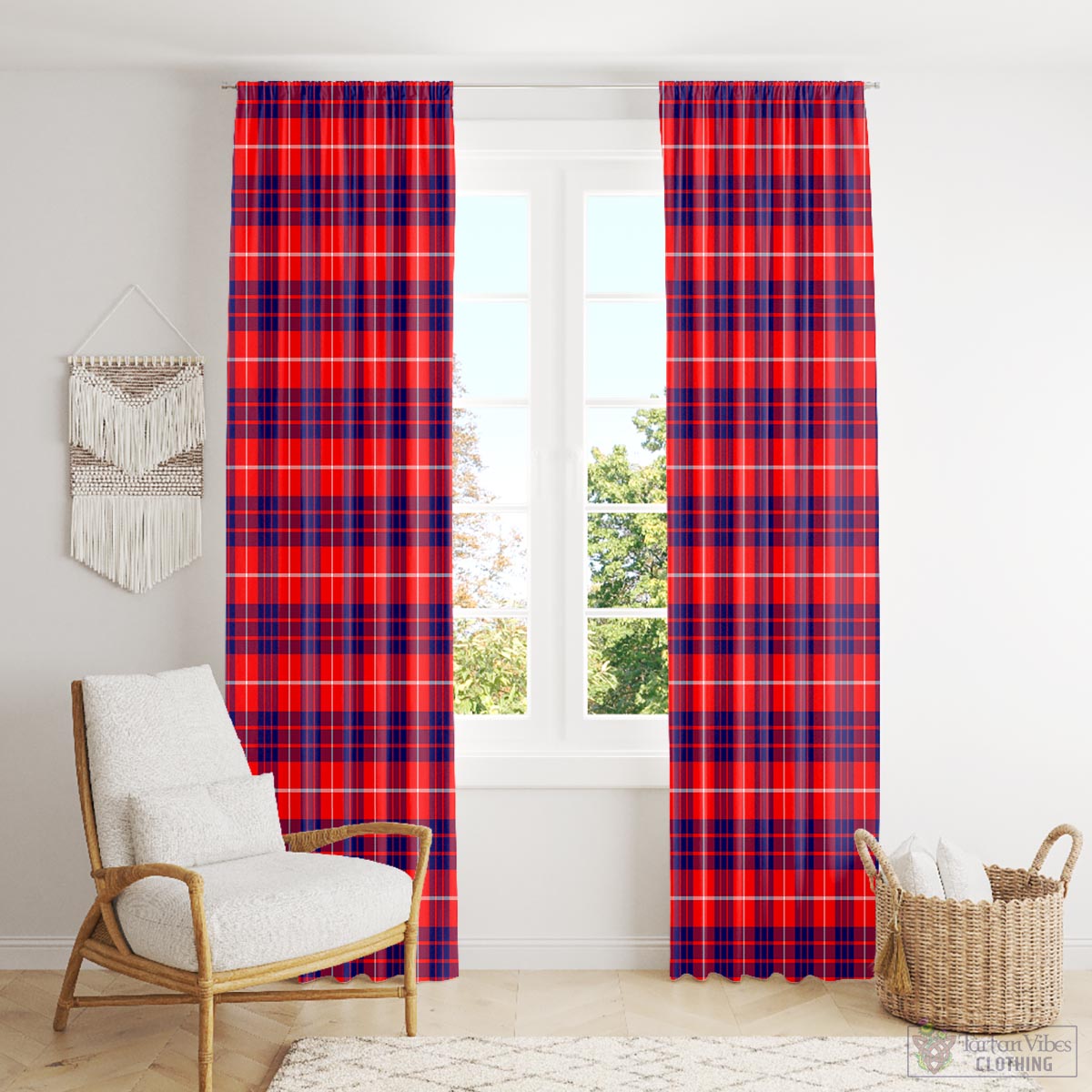 Hamilton Modern Tartan Window Curtain