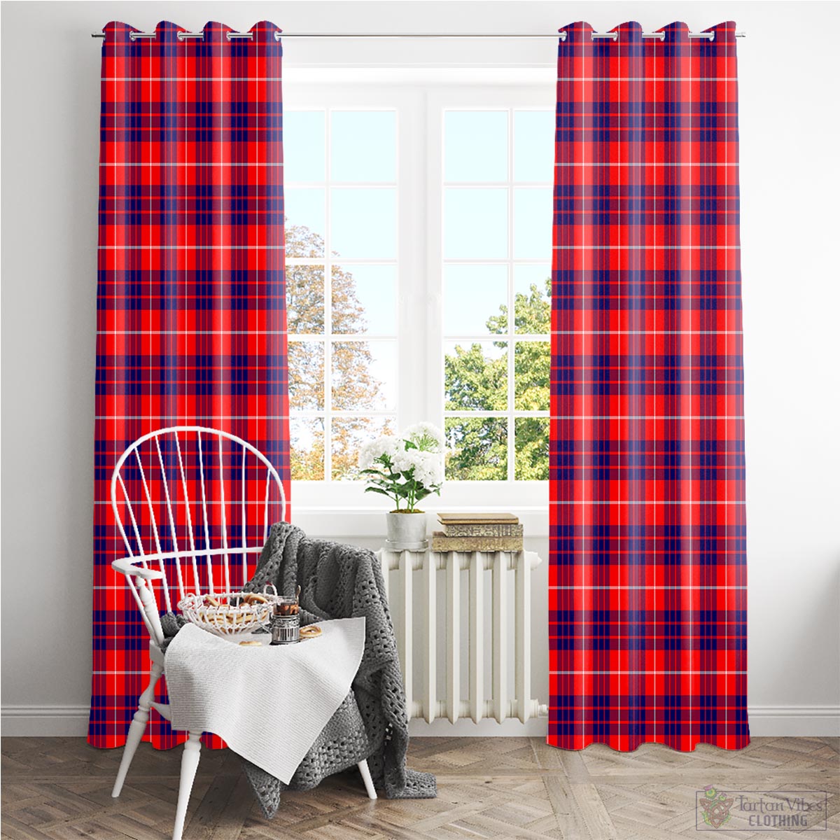 Hamilton Modern Tartan Window Curtain