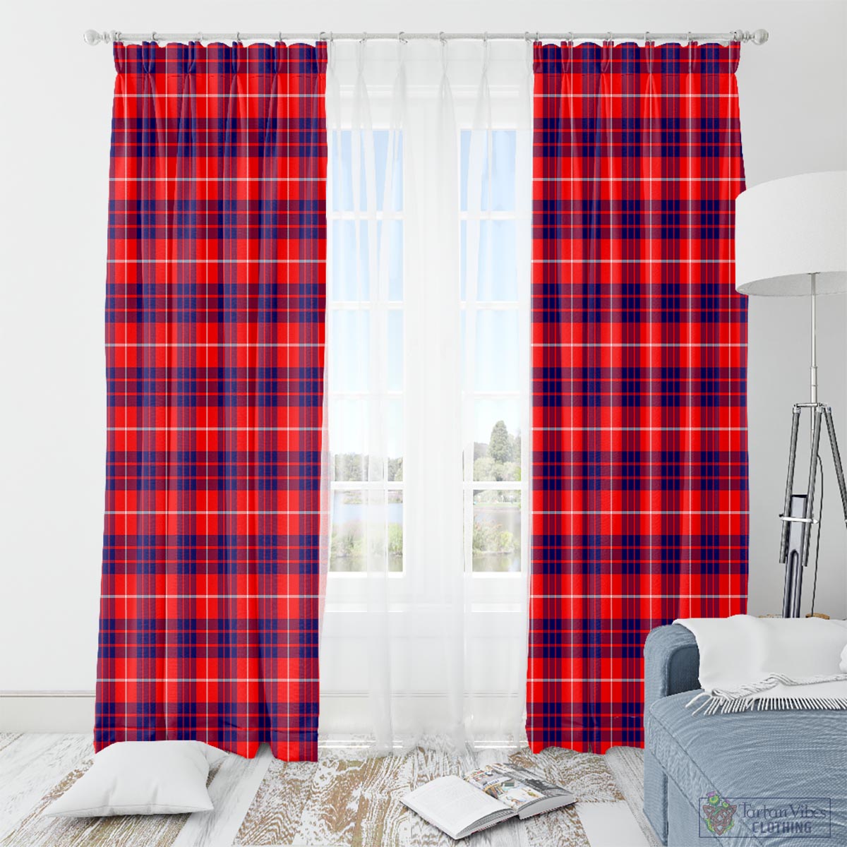 Hamilton Modern Tartan Window Curtain