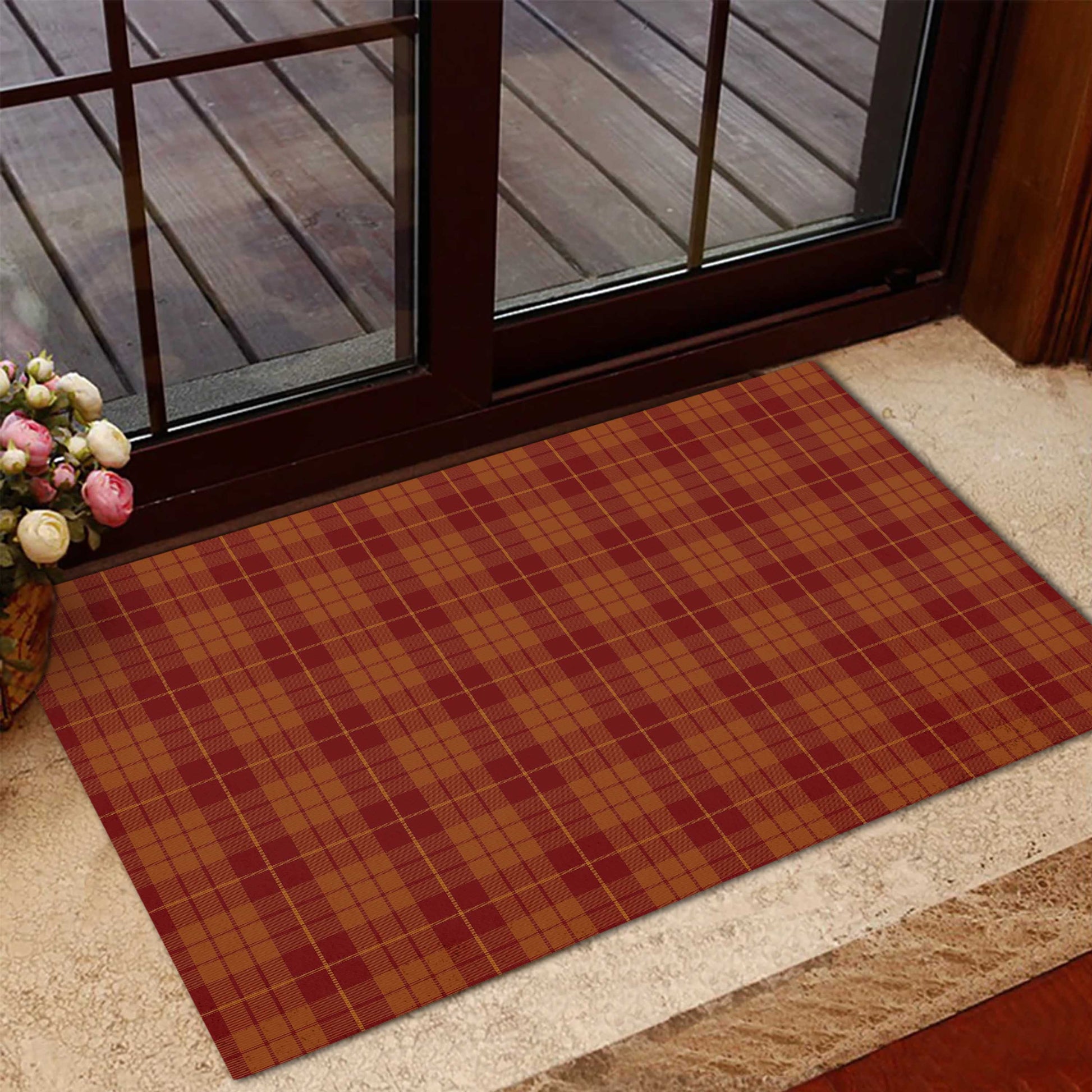 Hamilton Red Tartan Door Mat - Tartanvibesclothing